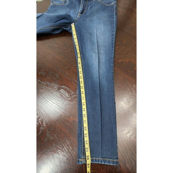 Free People Jeans Women's Size 30 High Rise Skinny Leg Stretch Medium Wash Blue - Picture 8 of 9